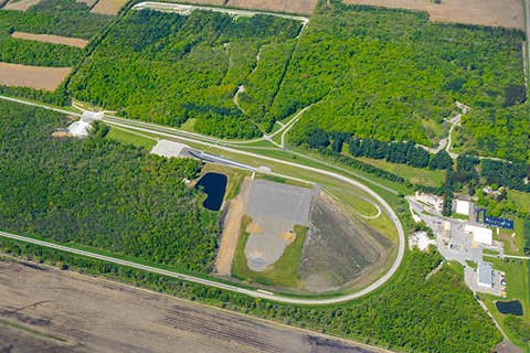 Aerial view of a field