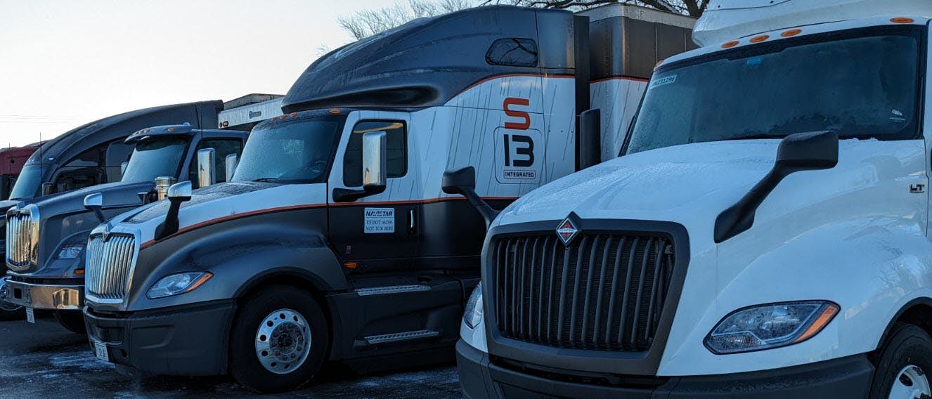 International Trucks parked outdoors