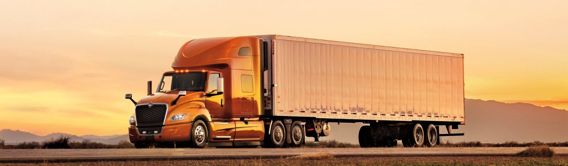 A large truck on the road