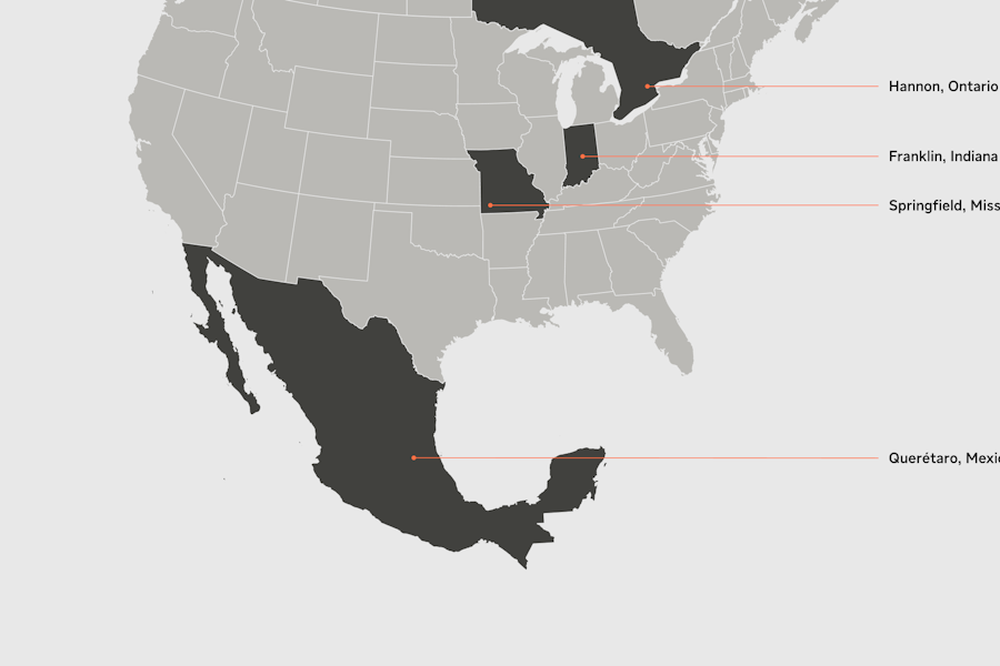 A map of the united states